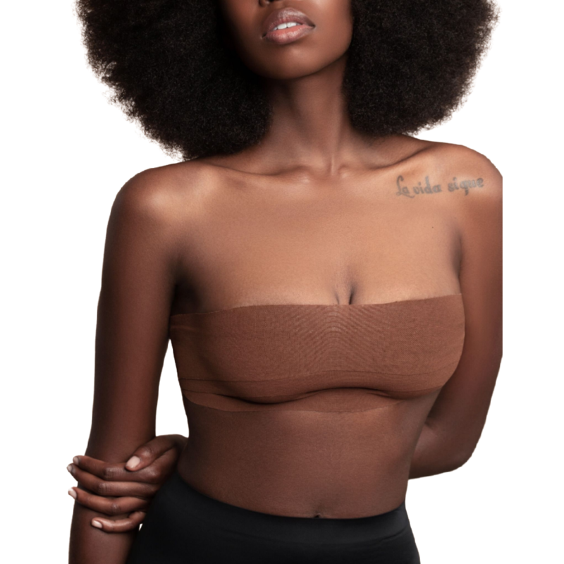 BYE-BRA - BODY TAPE 5 M X 6.5 CM + 3 PAIRS OF NIPPLE COVERS BROWN - Imagem de 5