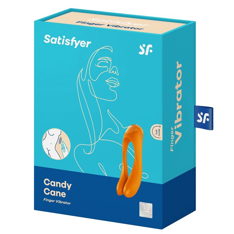 SATISFYER - CANDY CANE VIBRADOR DEDO NEGRO - Imagem de 2