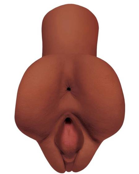PDX PLUS - PICK YOUR PLEASURE DOUBLE BROWN MASTURBATOR