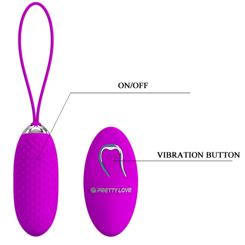 PRETTY LOVE - JOANNA VIBRATING EGG REMOTE CONTROL 12 MODES - Imagem de 5