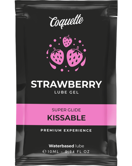 COQUETTE CHIC DESIRE - STRAWBERRY WATER BASED KISSABLE LUBRICANT POCKET 10 ML