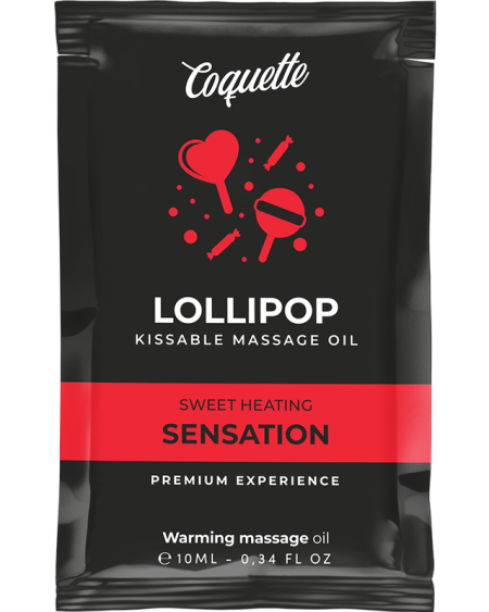 COQUETTE CHIC DESIRE - POCKET LOLLIPOP KISSABLE MASSAGE OIL HEATING SENSATION 10 ML