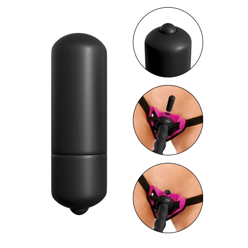 FETISH FANTASY SERIES - VIBRATING STRAP-ON SET PURPLE. - Imagem de 5