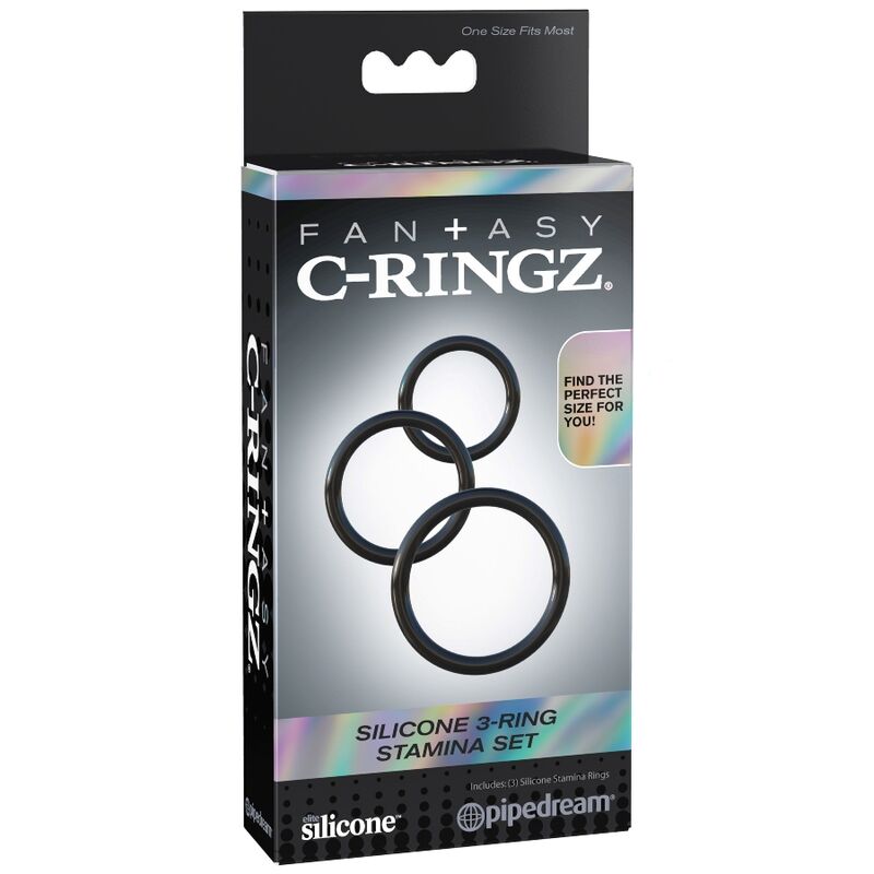 FANTASY C-RINGZ - SILICONE 3 RING STAMINA SET - Imagem de 3
