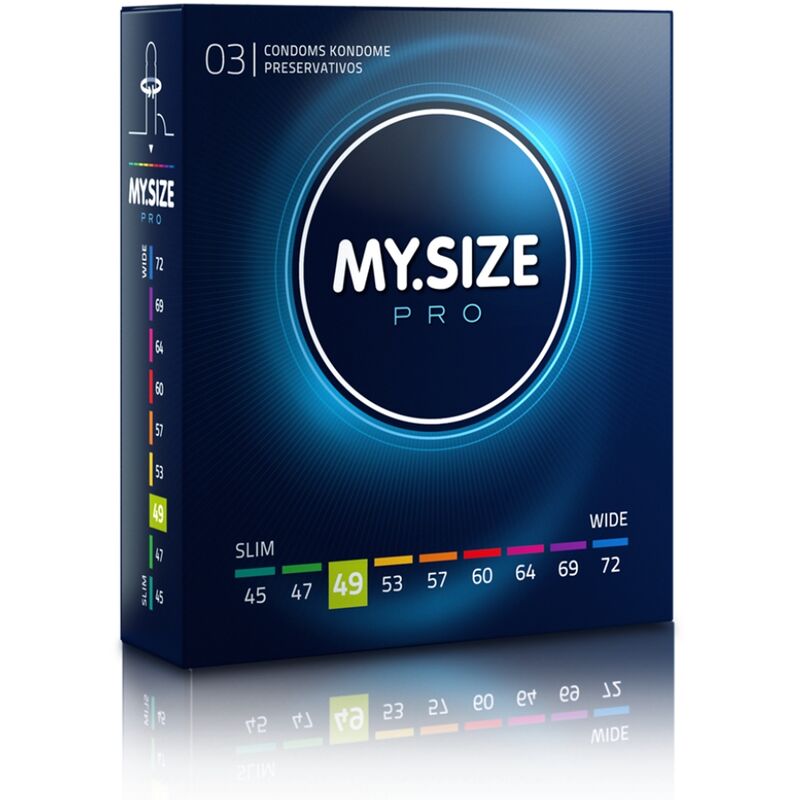MY SIZE - PRO CONDOMS 49 MM 3 UNITS - Imagem de 2