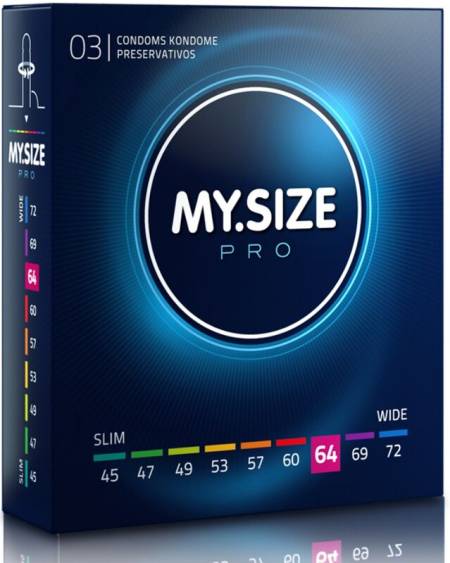 MY SIZE - PRO CONDOMS 64 MM 3 UNITS