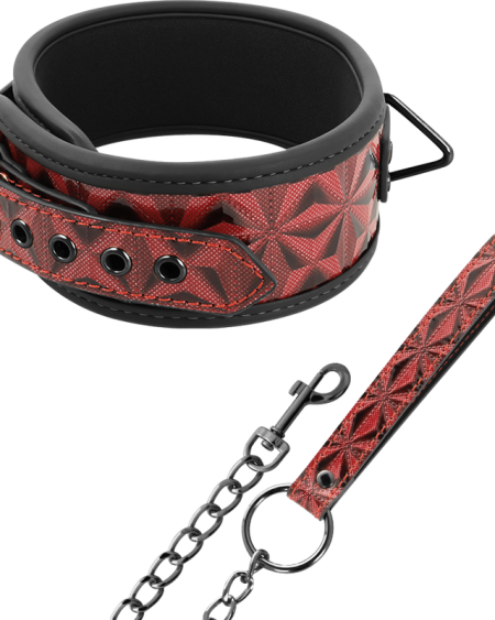 BEGME - RED EDITION PREMIUM VEGAN LEATHER COLLAR WITH NEOPRENE LINING