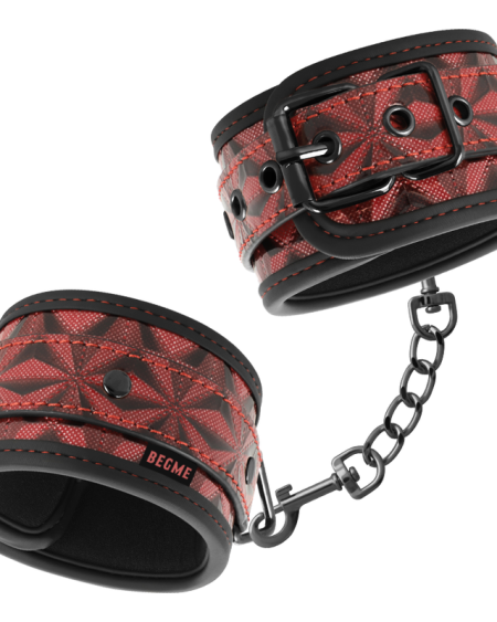 BEGME - RED EDITION PREMIUM HANDCUFFS WITH NEOPRENE LINING