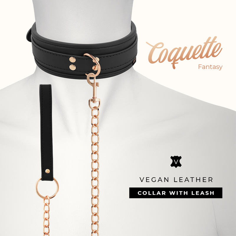COQUETTE CHIC DESIRE - FANTASY VEGAN LEATHER COLLAR WITH NEOPRENE LINING - Imagem de 2