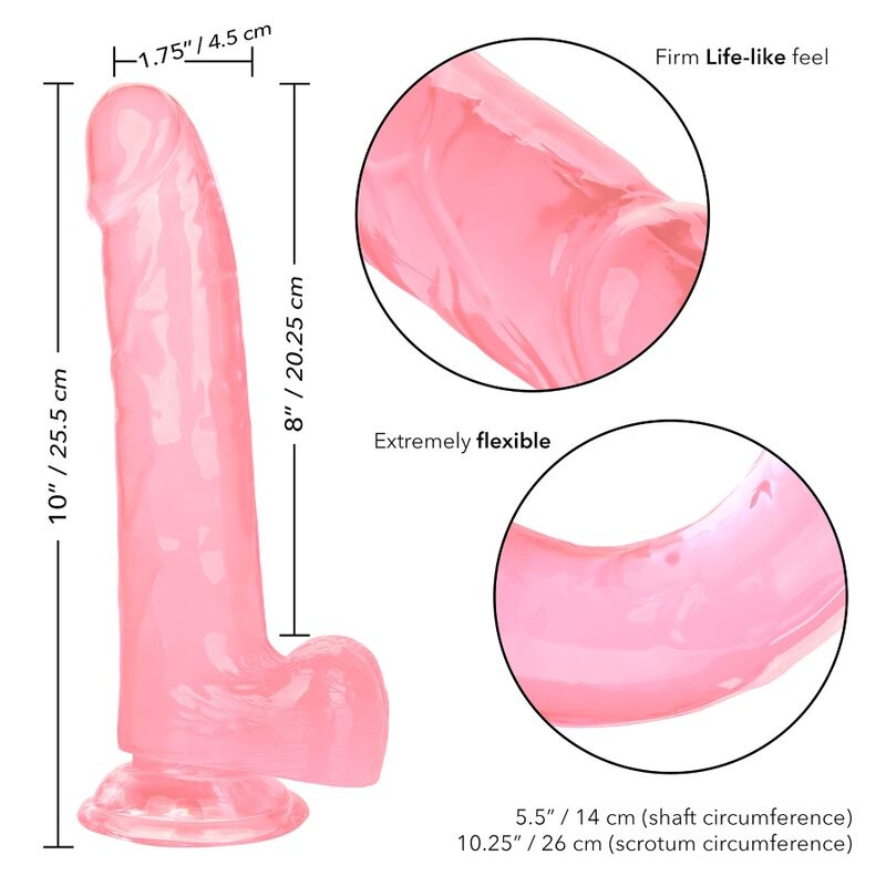 CALEXOTICS - SIZE QUEEN DILDO PINK 20.3 CM - Imagem de 3