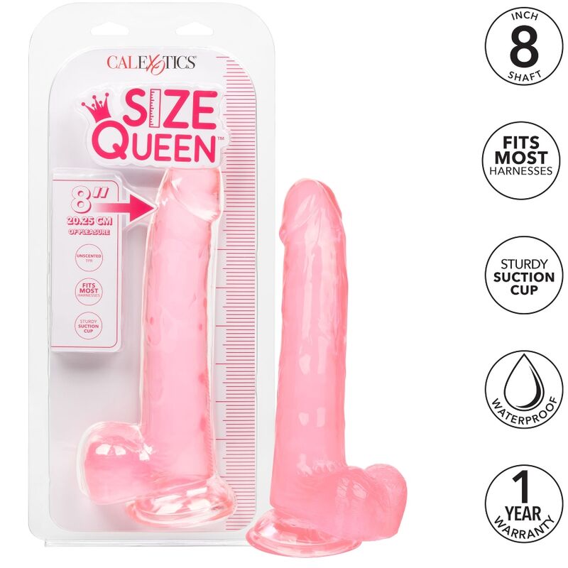CALEXOTICS - SIZE QUEEN DILDO PINK 20.3 CM - Imagem de 2