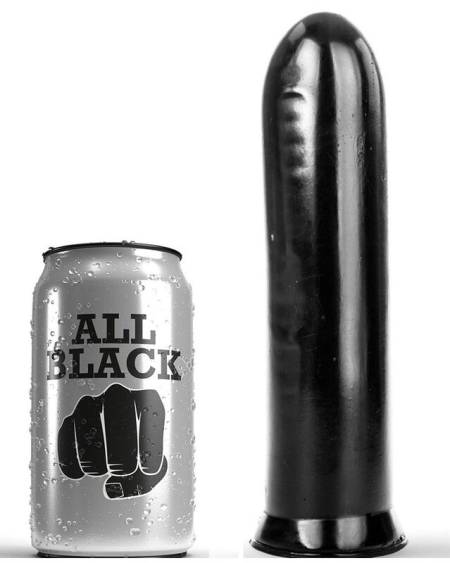 ALL BLACK - DILDO BLACK 19 CM