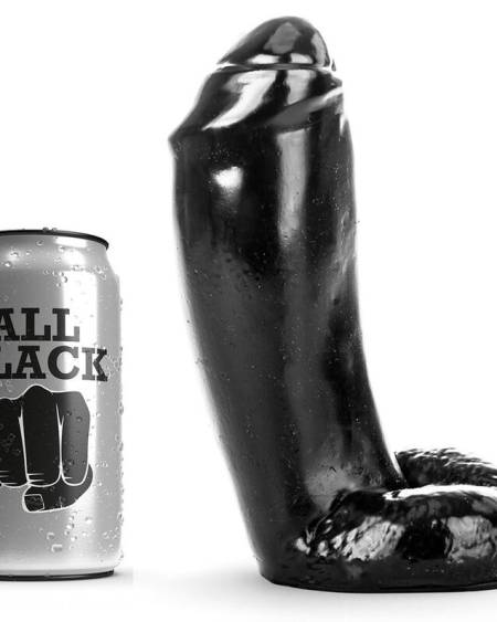 ALL BLACK - DILDO REALISTIC 18 CM