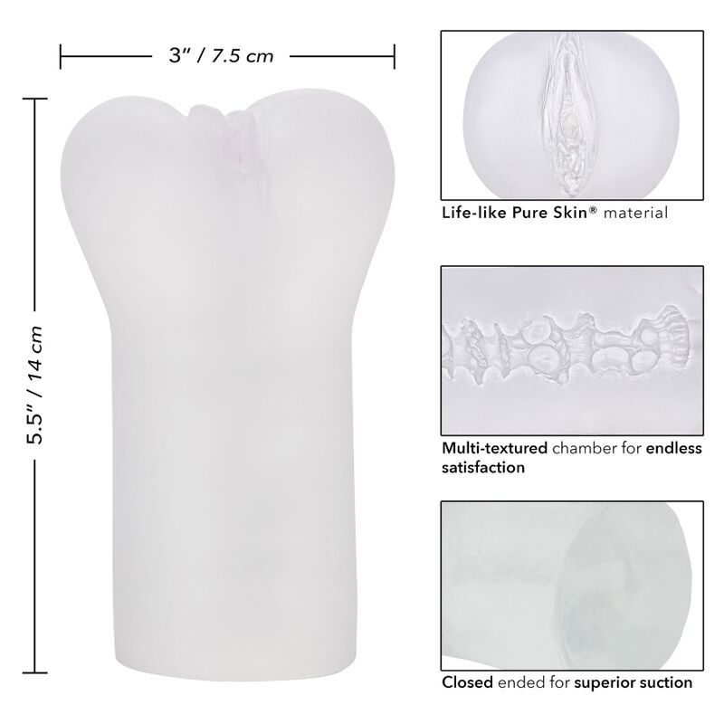 CALEXOTICS - BOUNDLESS VULVA STROKER TRANSPARENT - Imagem de 4