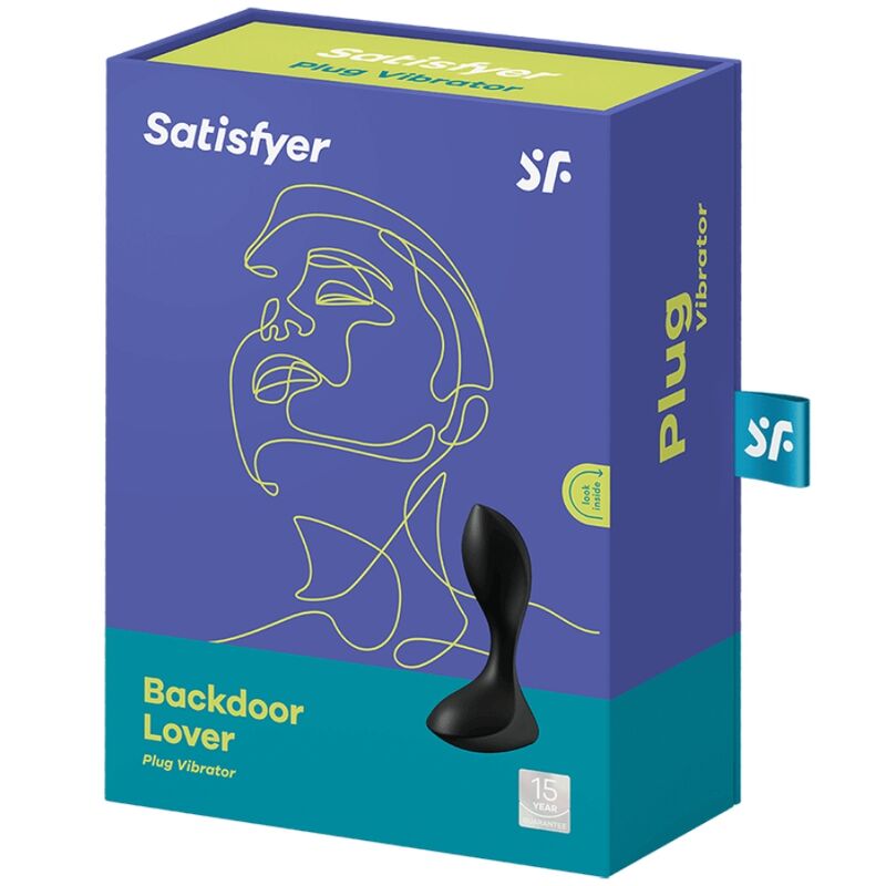 SATISFYER - BACKDOOR LOVER VIBRATING PLUG BLACK - Imagem de 4