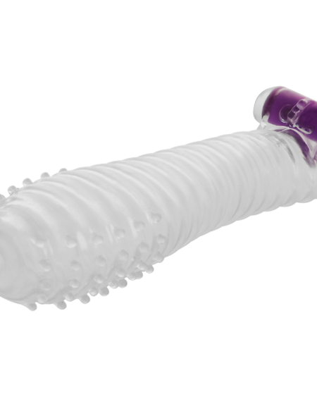 OHMAMA - TEXTURED PENIS SHEATH WITH VIBRATING BULLET
