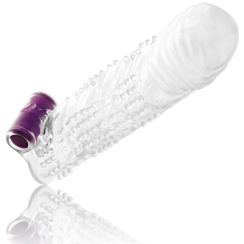 OHMAMA - TEXTURED PENIS SHEATH WITH VIBRATING BULLET - Imagem de 2