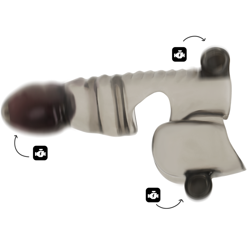 OHMAMA - PENIS AND TESTICLE SHEATH 3 MOTORS - Imagem de 3