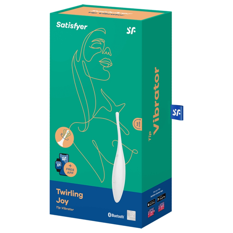 SATISFYER - TWIRLING JOY CLIT TIP VIBRATOR WHITE - Imagem de 4