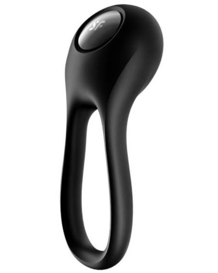 SATISFYER - MAJESTIC DUO RING VIBRATOR BLACK