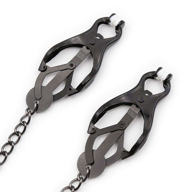 OHMAMA FETISH - JAPANESE NIPPLE Clamps WITH BLACK CHAIN - Imagem de 3