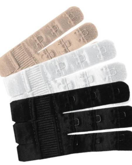 BYE-BRA - FLEXIBLE CONTOUR EXTENDERS 3 HOOKS 3 UNITS