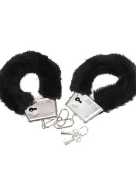 DIABLO PICANTE - PLEASURE FURRY HANDCUFFS BLACK