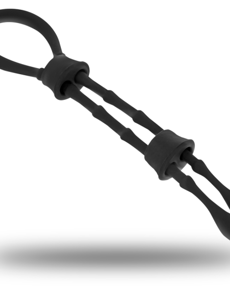 OHMAMA FETISH - SILICONE CORD-COCK AND TESTICLES RING