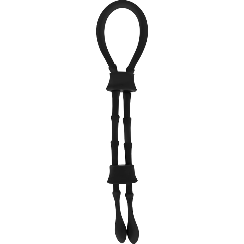 OHMAMA FETISH - SILICONE CORD-COCK AND TESTICLES RING - Imagem de 2