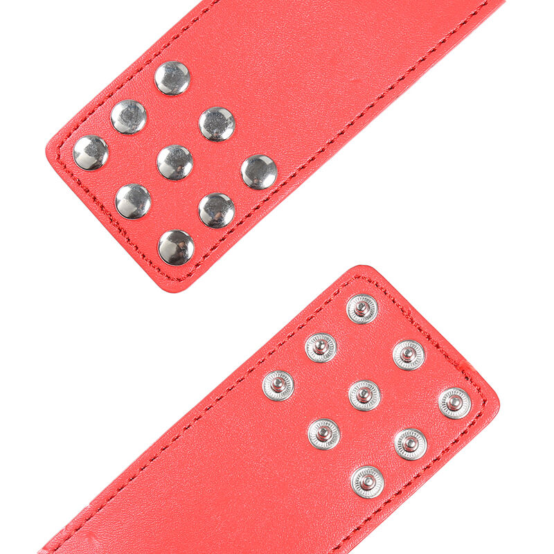 OHMAMA FETISH - RED HANDCUFFS WITH SNAP CLOSURE - Imagem de 5