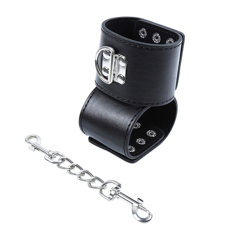 OHMAMA FETISH - WRIST RESTRAINTS SNAP FASTEN METAL - Imagem de 4