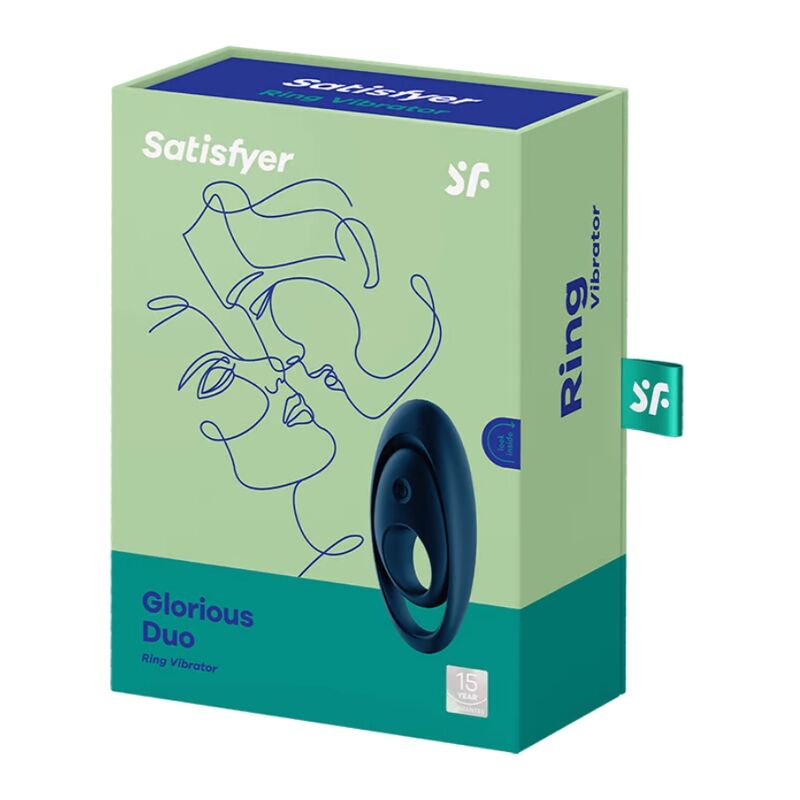 SATISFYER - GLORIOUS DUO RING VIBRATOR BLUE - Imagem de 3