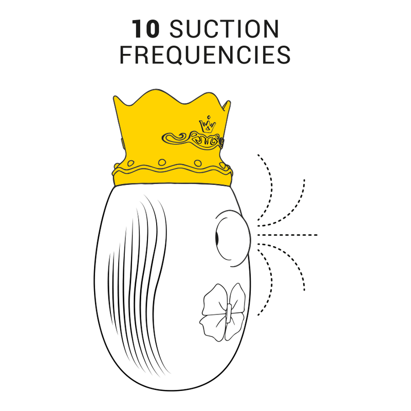 INTENSE - CLITORIS STIMULATOR 10 SUCTION AND LICKING MODES - RED - Imagem de 4