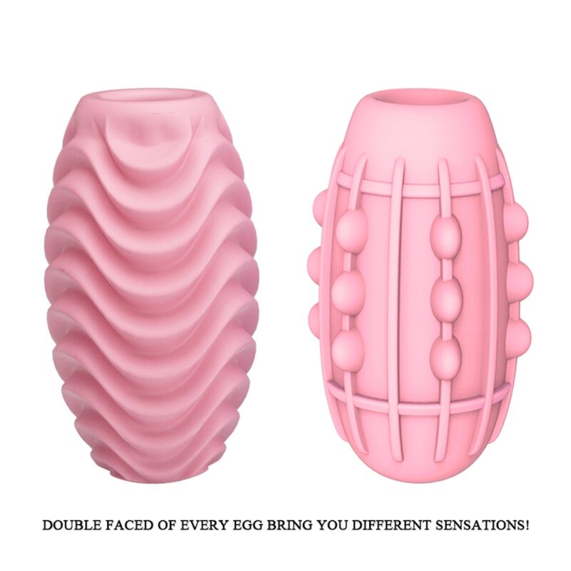 PRETTY LOVE - PINK DOUBLE SIDED MASTURBATOR EGG - Imagem de 3