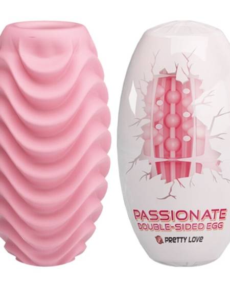 PRETTY LOVE - PINK DOUBLE SIDED MASTURBATOR EGG