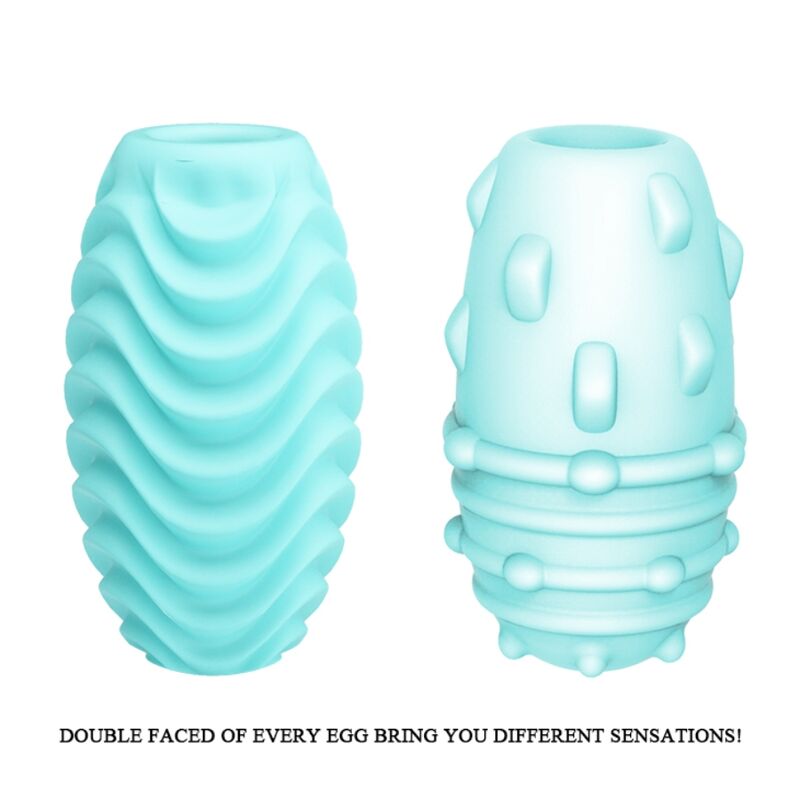 PRETTY LOVE - TURQUOISE DOUBLE SIDED MASTURBATOR EGG - Imagem de 3
