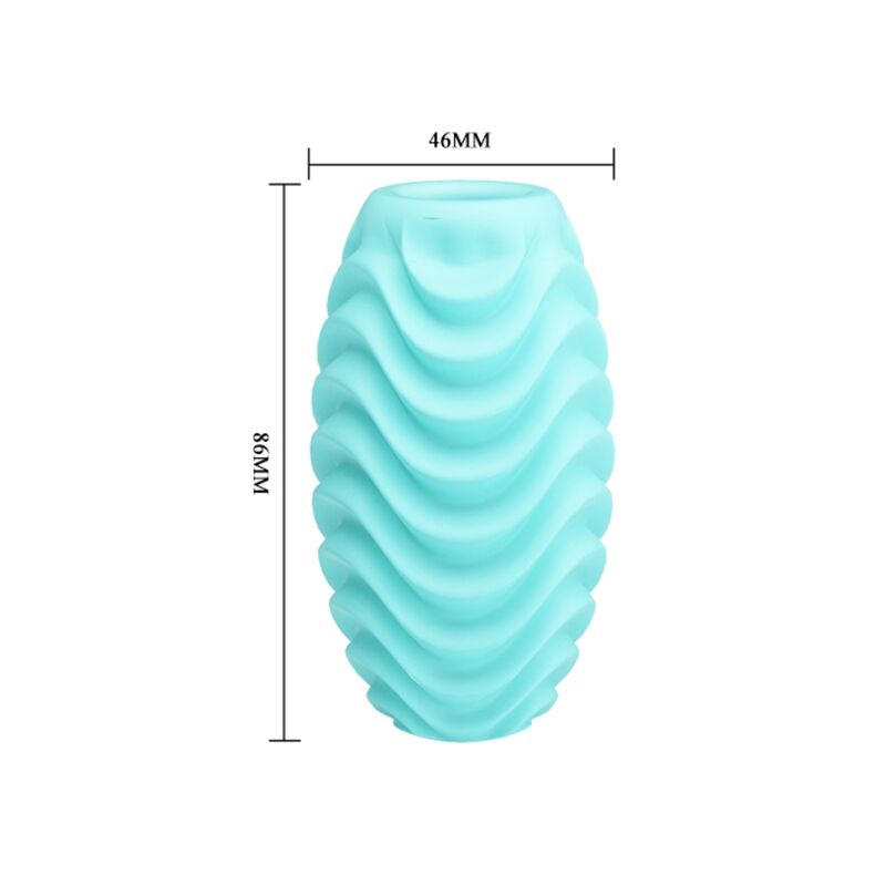 PRETTY LOVE - TURQUOISE DOUBLE SIDED MASTURBATOR EGG - Imagem de 4
