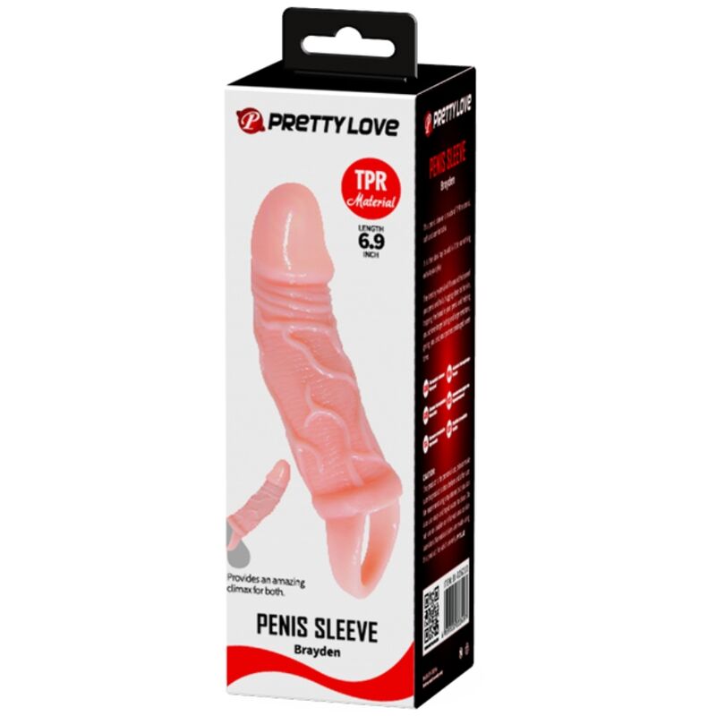 BAILE - PENIS EXTENDER SHEATH WITH STRAP FOR TESTICLES 13.5 CM - Imagem de 4