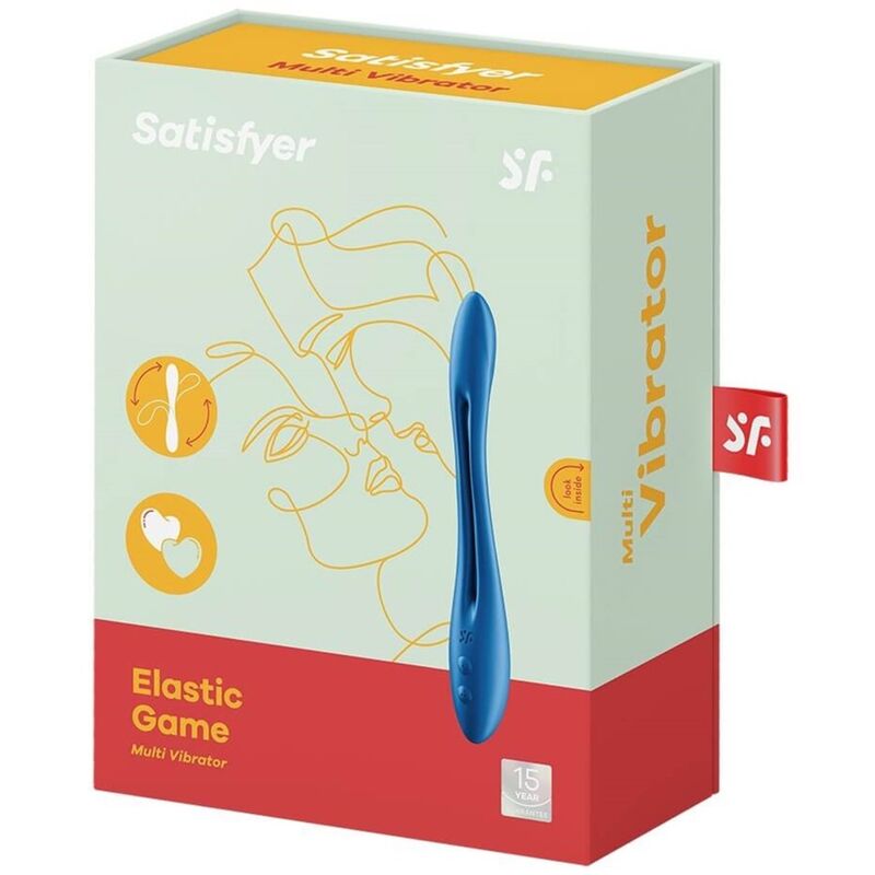 SATISFYER - ELASTIC GAME MULTI VIBRATOR BLUE - Imagem de 4