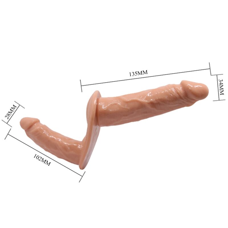 BAILE - ULTRA PASSIONATE DOUBLE DILDOS WITH HARNESS - Imagem de 3