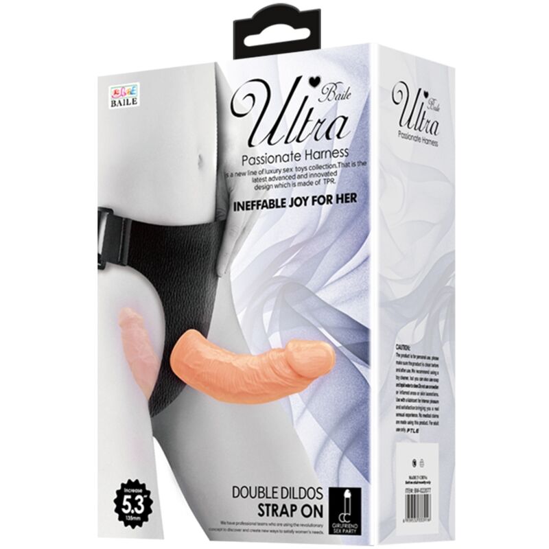 BAILE - ULTRA PASSIONATE DOUBLE DILDOS WITH HARNESS - Imagem de 4