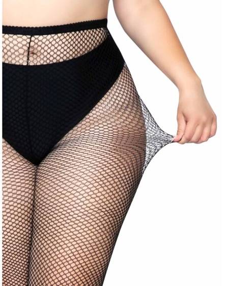 LEG AVENUE - FISHNET PANTYHOSE PLUS SIZE