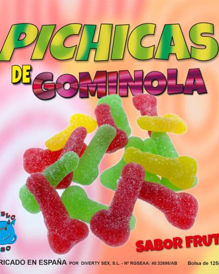 DIABLO GOLOSO - FRUIT GUMMINOL PICHITAS WITH SUGAR