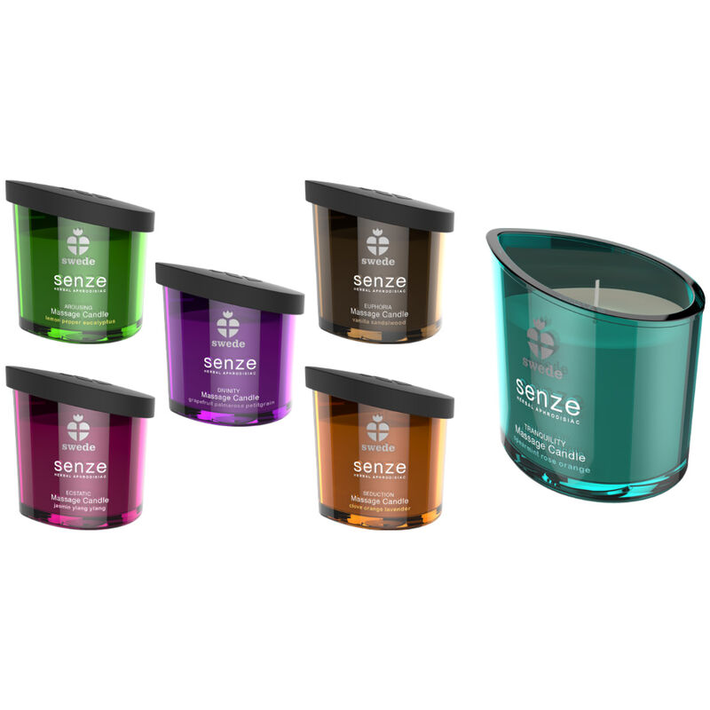 SWEDE - SENZE AROUSING MASSAGE CANDLE - LEMON, PEPPER, EUCALYPTUS - Imagem de 2