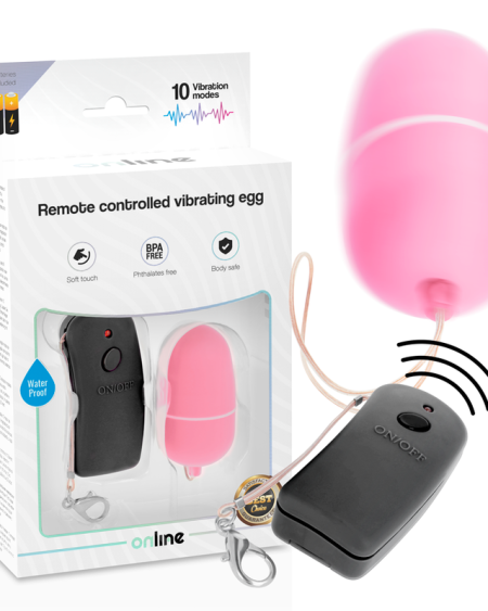 ONLINE - REMOTE CONTROLLED VIBRATING EGG PINK