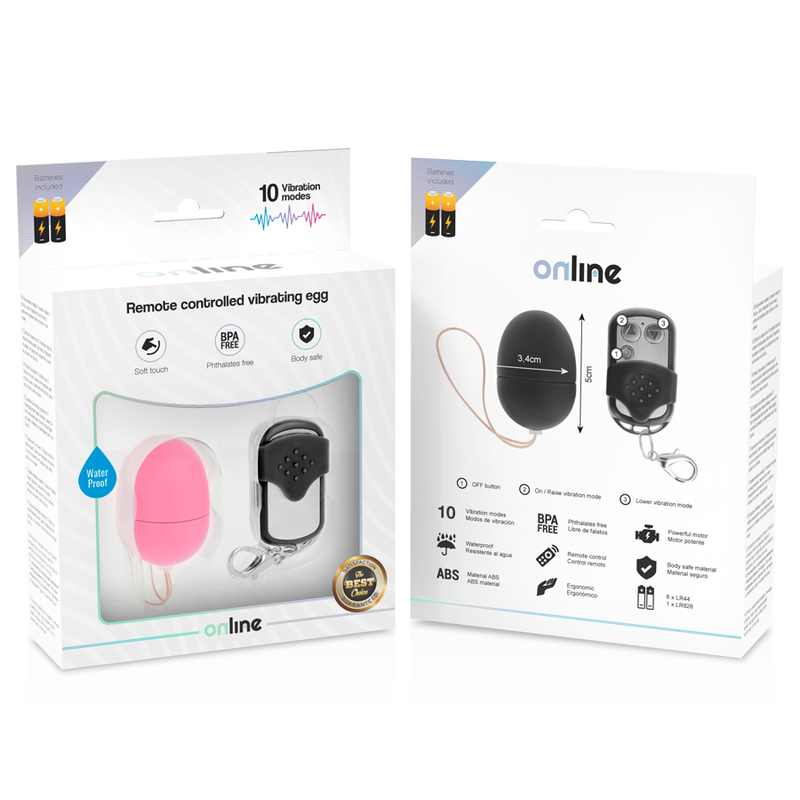 ONLINE - REMOTE CONTROL VIBRATING EGG S PINK - Imagem de 5