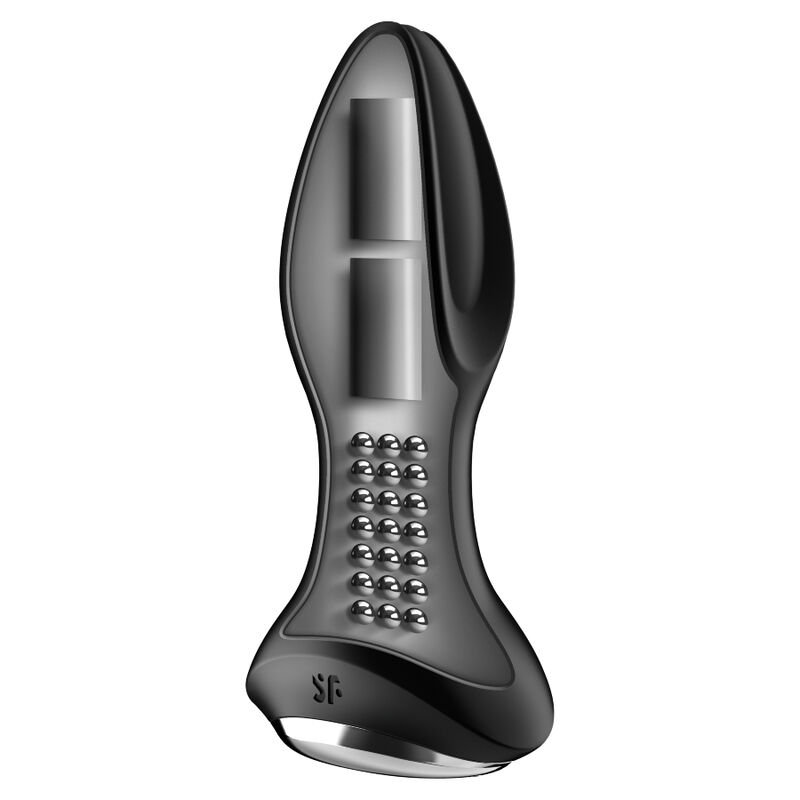 SATISFYER - ROTATOR PLUG 2+ PLUG VIBRADOR APP NEGRO - Imagem de 2