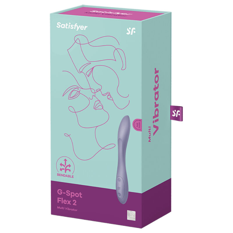 SATISFYER - G-SPOT FLEX 2 MULTI VIBRATOR PURPLE - Imagem de 4