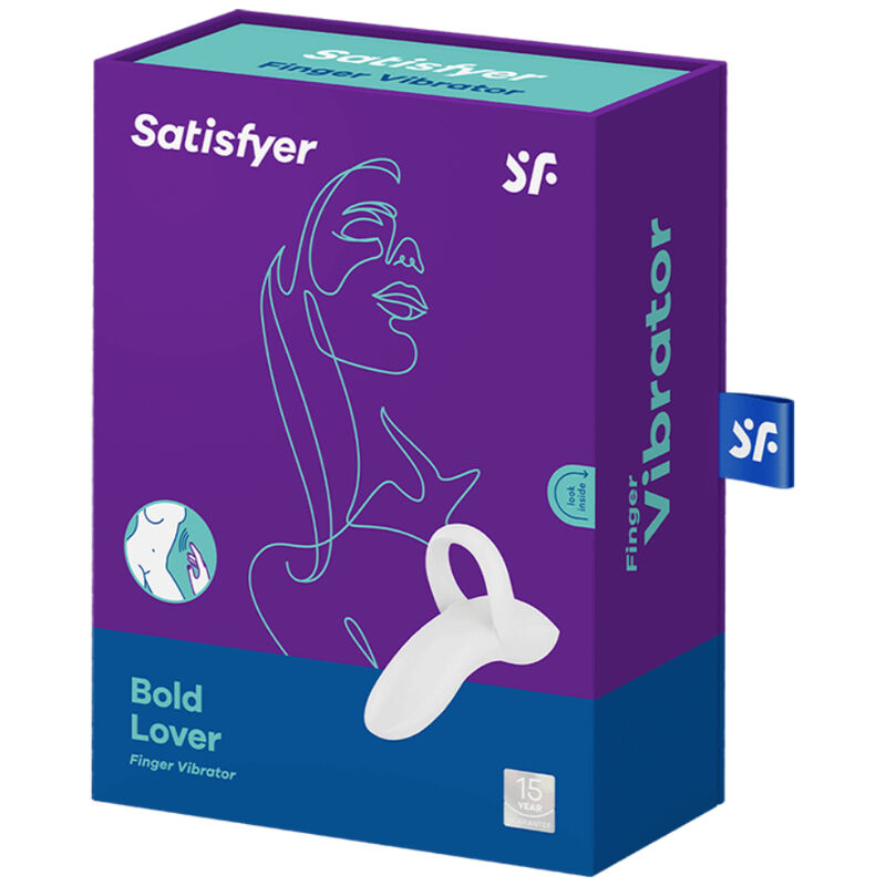 SATISFYER - BOLD LOVER DEDAL VIBRADOR BLANCO - Imagem de 4