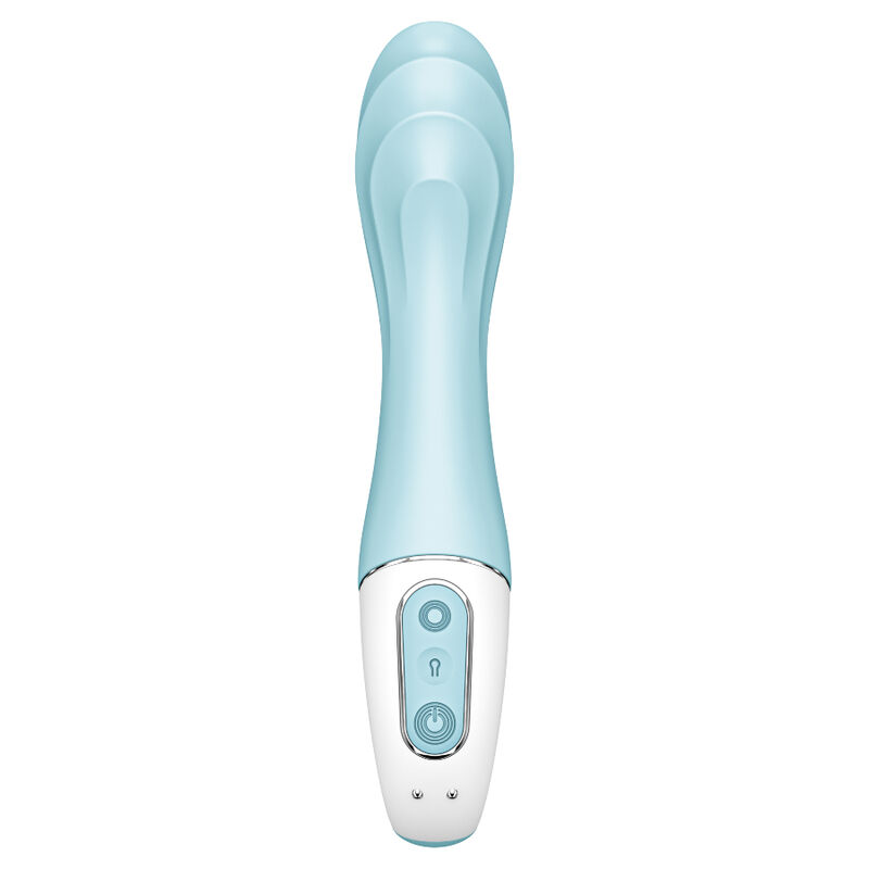 SATISFYER - AIR PUMP VIBRATOR 5+ INFLATABLE G-SPOT VIBRATOR APP BLUE - Imagem de 3